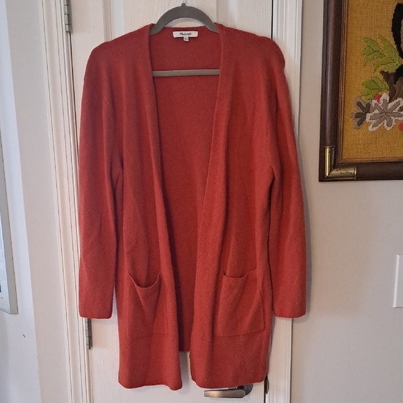 Madewell Sweaters - Madewell Women's Rust Open Front Cardigan